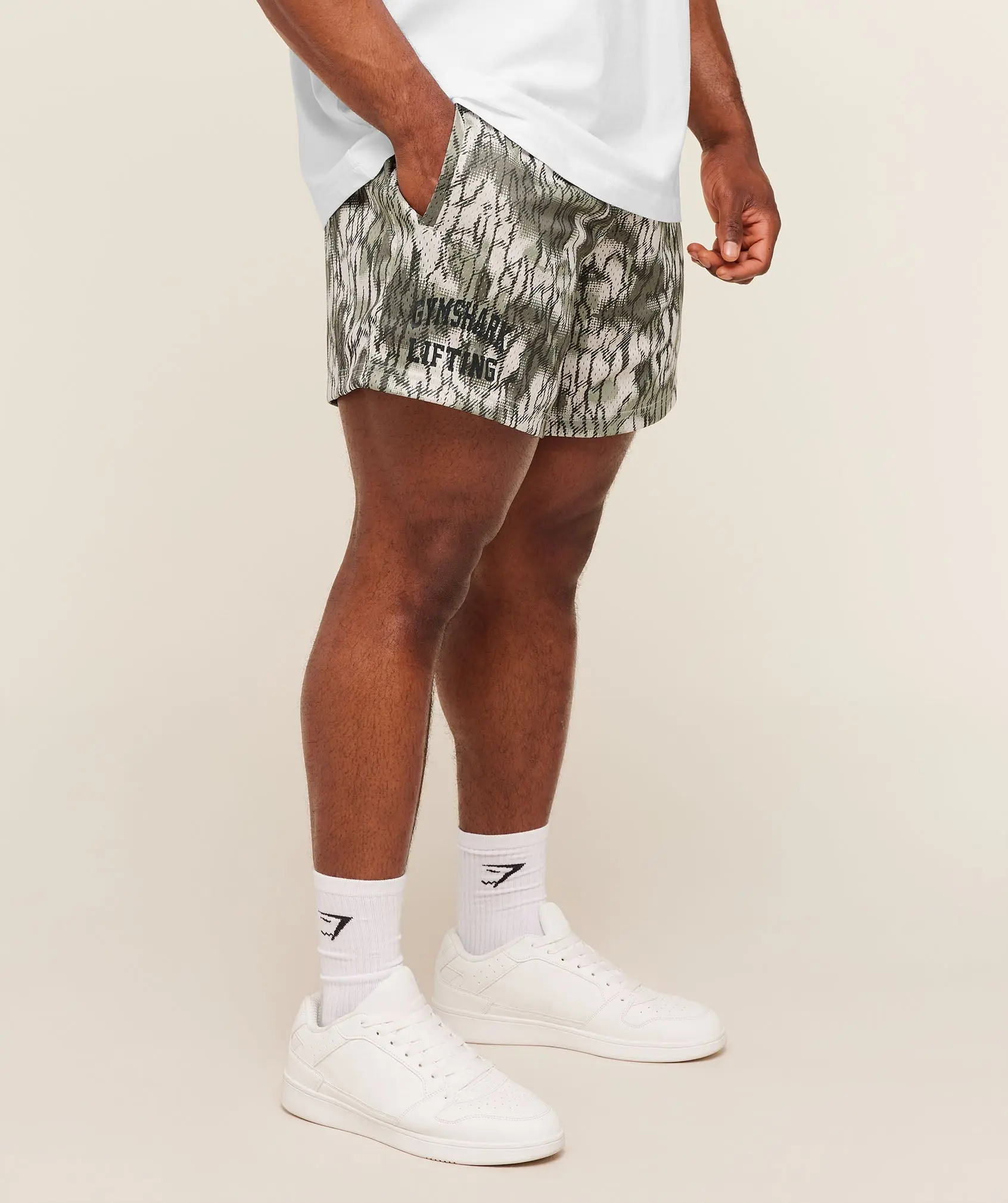 Gymshark Lifting Mesh 5" Shorts, Men's Athletic Gym Training & Workout Shorts