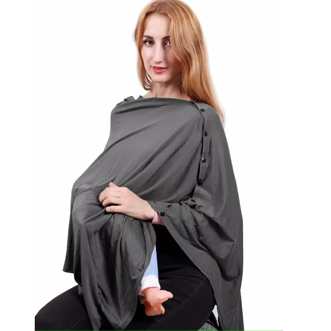Maternity Nursing Cover Shawl for Outings, Anti-Peek Nursing Scarf, Nursing Cover with Breast Pads, Lightweight, Mom, Gift