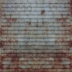 From Plain To Beautiful In Hours Ridged Metal - Corrugated 2 ft. x 2 ft. PVC Lay-in Faux Tin Ceiling Tile - #261 - (Pack of 10) / 40 sqft