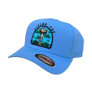 Muka 'Living The High Life' Snapback Hat (Sky Blue) S4416
