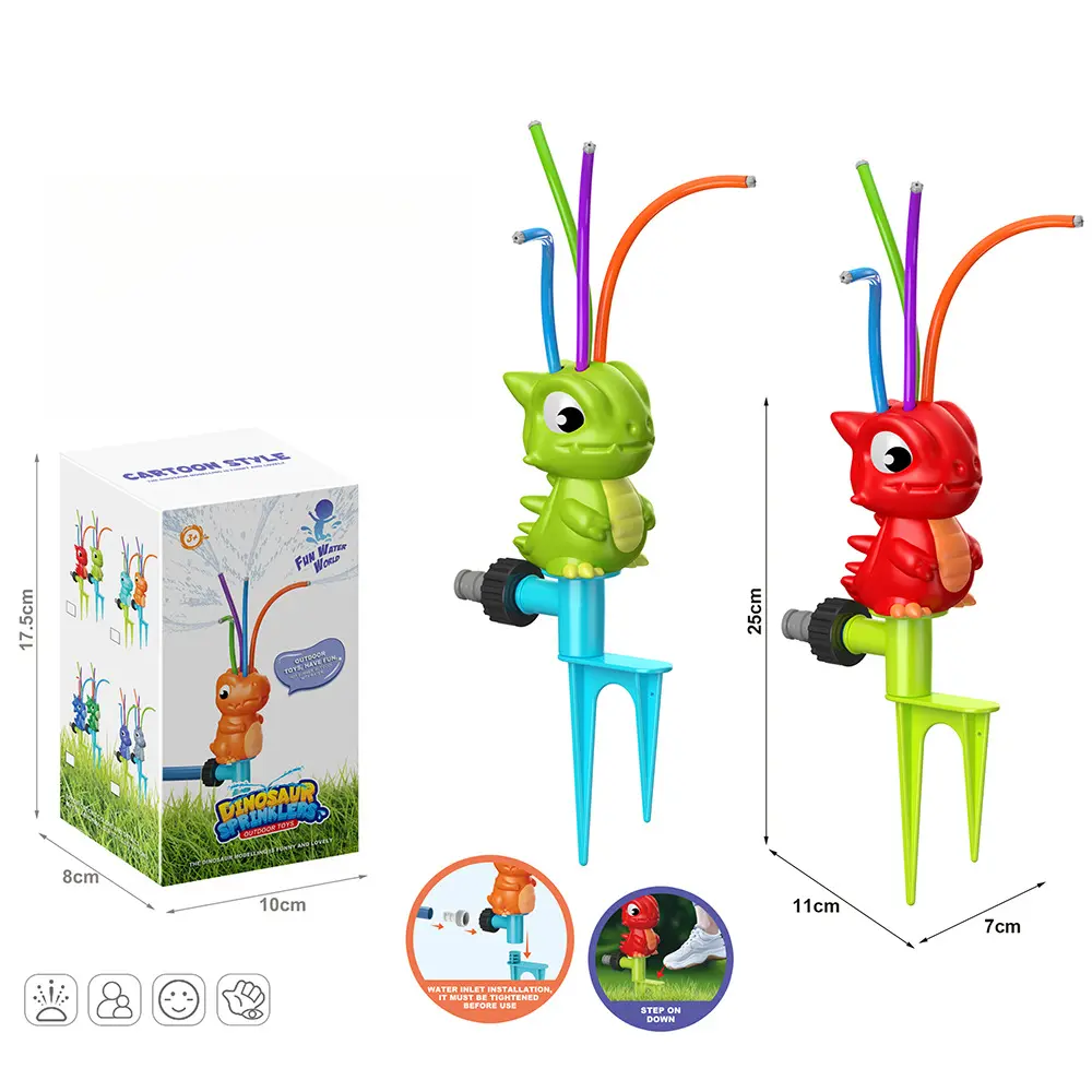 Dinosaur Animal Summer Outdoor Garden Sprinkler Lawn Water Sprayer Children's Water Play