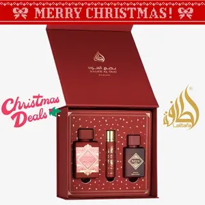 Lattafa Bade'e Al Oud Sublime Fragrance Gift Set - EDP 100ml + Travel Spray 12ml + Hair Mist 50ml