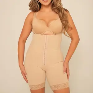 Gabriella Faja- High Waisted Mid-Thigh Faja with Adjustable Straps, Front Clips and Sculpting Compression