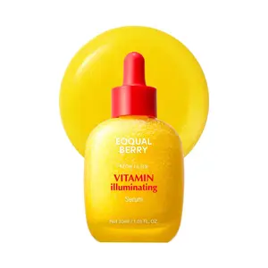 EQQUALBERRY Vitamin Illuminating Serum & Cream Set - Vitamin C & Niacinamide | Targets Dark Spots | Strengthens Skin Barrier with Ceramides | Glowy, Lightweight Hydration
