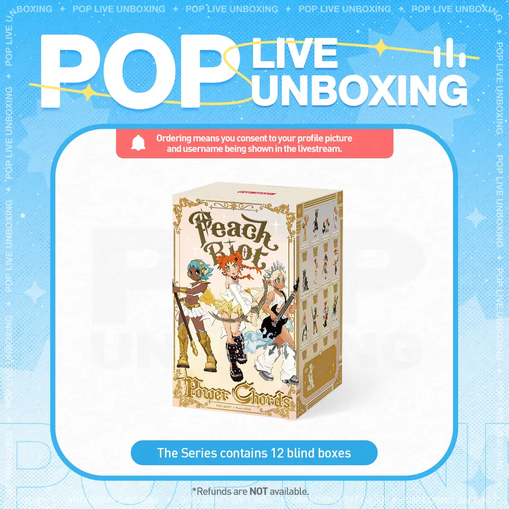 [POP NOW] POP MART Peach Riot Power Chords Series Figures Blind Box