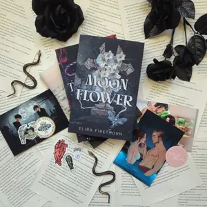 Spicy Novella Book Bundle | Never Less, an Age Gap Boyfriend's Dad Romance | Moonflower, an MFM Childhood Friends to Lovers Halloween Romance | A Twisted Gift, a Kidnapping Christmas Romance