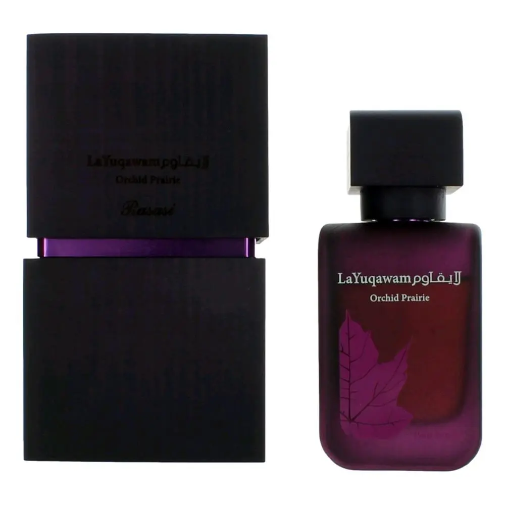 Rasasi La Yuqawam Orchid Prairie Women's Perfume Spray, 2.53 fl oz EDP, Dreamy Floral Musk, Long-Lasting, Romantic Wear & Daily Dating Use for Feminine Appeal