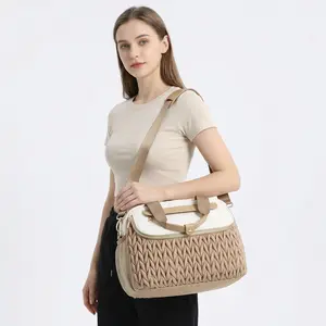 New Quilted Mom Bag, Baby Stroller Bag, Handheld Crossbody Pre-Natal Bag, Large Capacity Multi-Functional Maternity Bag, Multifunctional Diaper Bag, Mommy Diaper Bag, Diaper Bag Purse