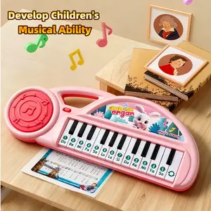 1pc 13-Key Toddler Piano Toy Keyboard - Multifunctional Electronic Organ & Simulated Instrument, Portable Cartoon Kids' Music Piano for Babies, Educational Gift for Boys Girls piano keyboard kids piano piano for kids toddler piano baby piano kids music