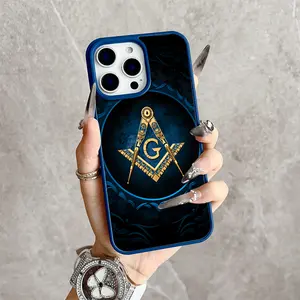 Masonic Symbol Magnetic Snap Case for iPhone 17/16 Pro Max 15 Pro 14 13 12 Mini 11 XR XS Plus SE Shockproof Slim Protective Cover