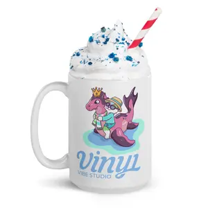 Vinyl Vibe Studio Logo Mug | Sip Softly, Float Proudly