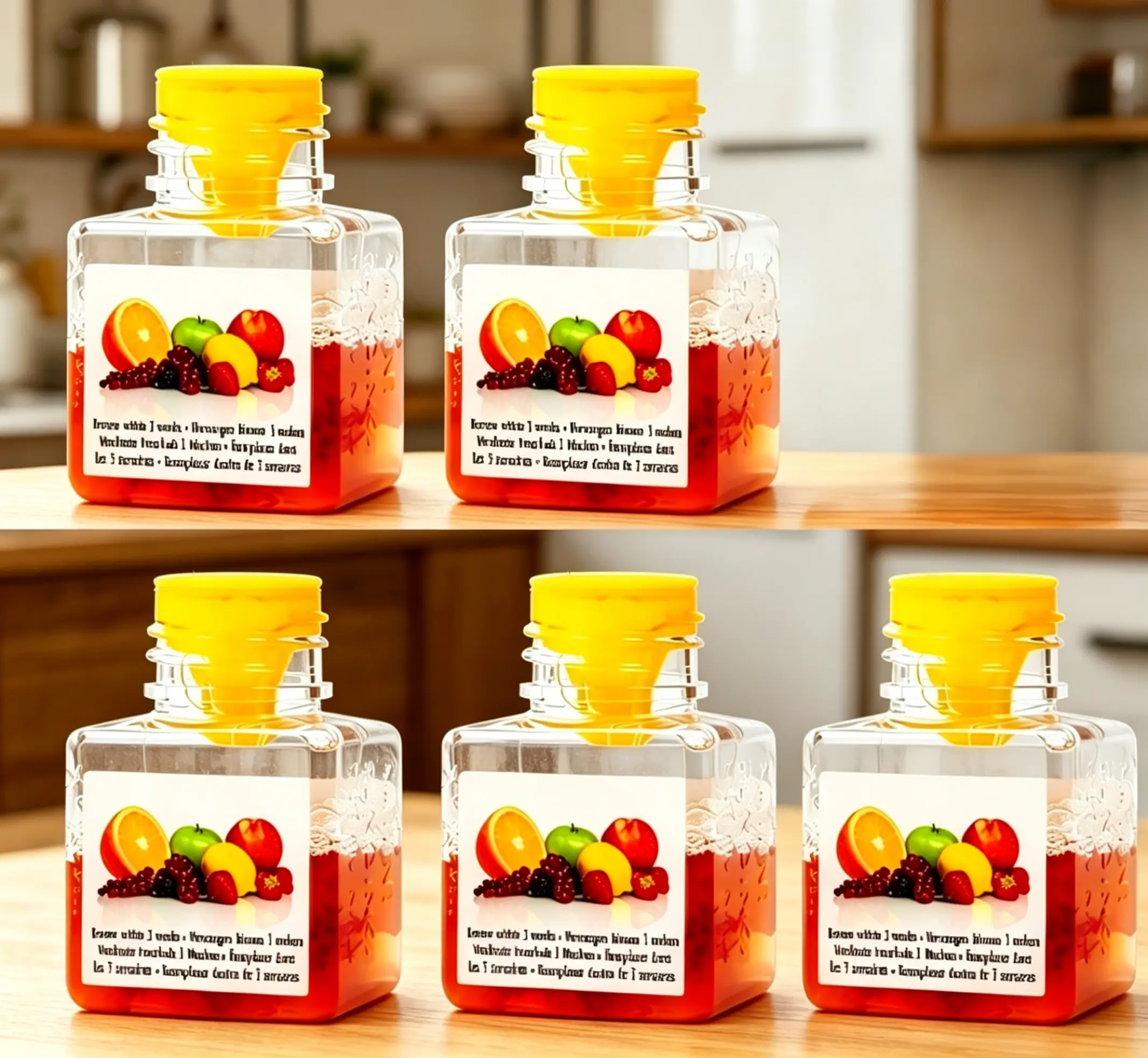 Fruit Fly Traps for Indoors - 5 Pack, Highly Effective Fruit Fly Catcher for Indoor Use for Home & Kitchen, Up to 3 Weeks of Performance per Bottle, Kid & Pet Friendly