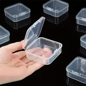 Clear Storage Container, 15pcs/set Portable Transparent Storage Box, Travel Storage Case for Beads, Sequins Jewelry and Other Small Items, Organiser, Durable Plastic