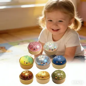 Blind Box 2026 Latest Glitter Dumpling Squishy with Steamer Box, Soft Sensory Fidget Steamed Bun Squeeze Toy for Adult Stress and Anxiety Relief