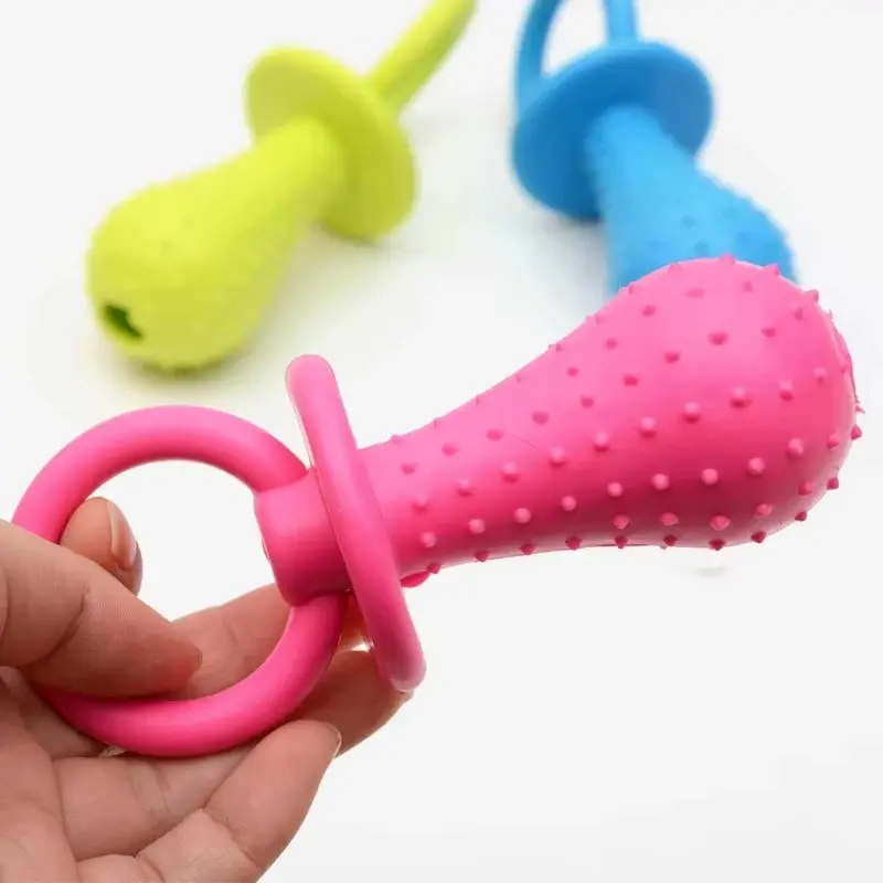 Pet Puppy Cleaning Teeth Toys Pacifier Chew Toys Interactive Tough Chewer Durable-Promote Teeth Health and Provide Fun Chewing and Playing Experience