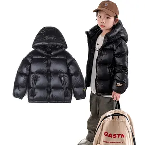 Children's short cotton clothing autumn and winter with hat and thick winter warm cotton clothing Children's short cotton clothing autumn and winter with hat and thick winter warm cotton clothing