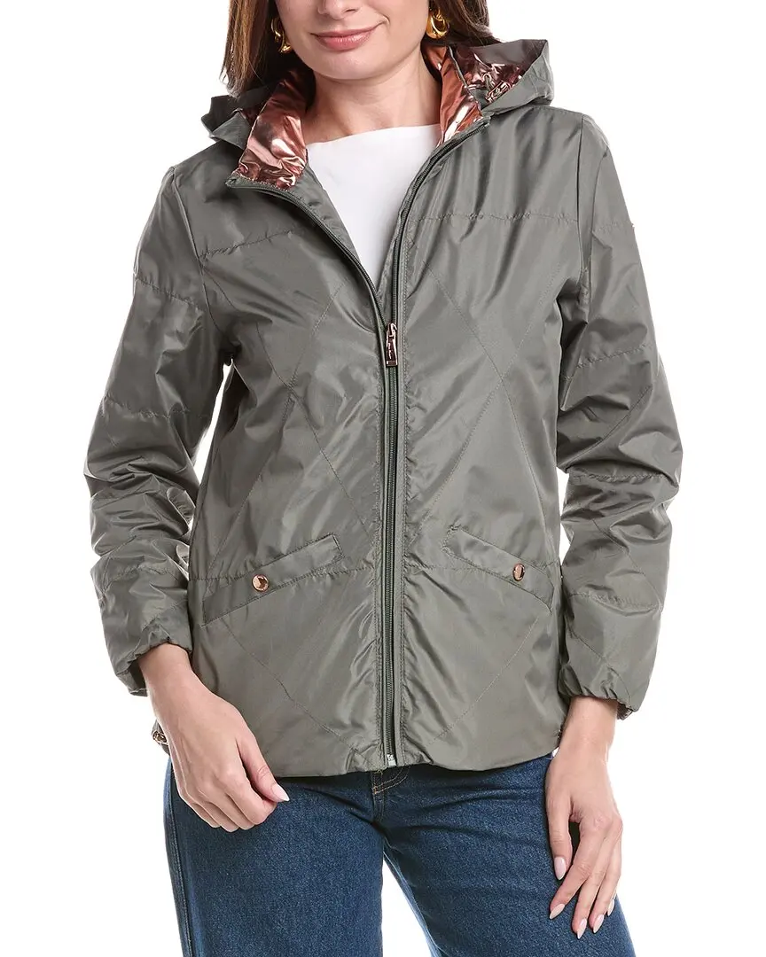 Nicole Miller Solid Windbreaker