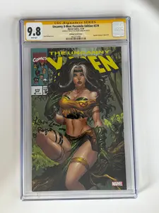 [Signed by Lenore Zann] Uncanny X-Men Facsimile Edition #274 9.8 CGC Yellow Label Kirkham Exclusive Var