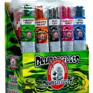 Blunteffects Premium Hand-Dipped Scented Incense Sticks - 864-Stick Large Pack, 24 Flower Scents & Varieties, USA-Made Long-Lasting Fragrance for Home Aromatherapy, Room Meditation