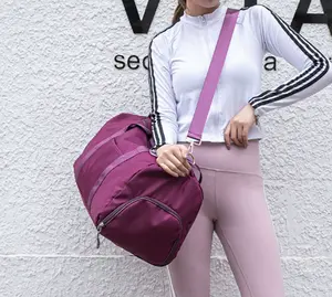 Gym Bag for Women and Men, Workout Bag for Sports, Travel Duffel Bag with Shoe and Wet Clothes Compartments