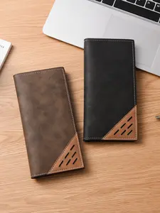 Vintage PU Leather for Men & Women, Fashion Multi-Function Card Holder, Unisex Business Style Wallet, Business Wallets, Ideal Gift for Father's Day Anniversary