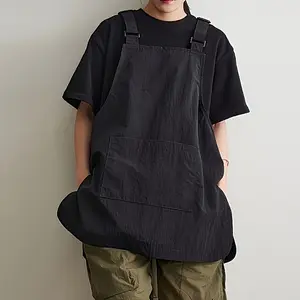 Heavy Duty Work Apron Olive Green - 300GSM Polyester Utility Apron with Adjustable Waistband & Multiple Pockets, Perfect for Kitchen BBQ Catering Restaurant Chef Barista