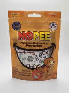 NOPEE - Dog Marking Prevention Product - Dog Pee Deterrent Indoor - Long Lasting Pee Stopper Bag - No Sprays  - White with Woof - Double Layer Cloth Bag with Deodorizers and fragrances - Pet & Child Safe - White with Woof -  Includes 1 bag.