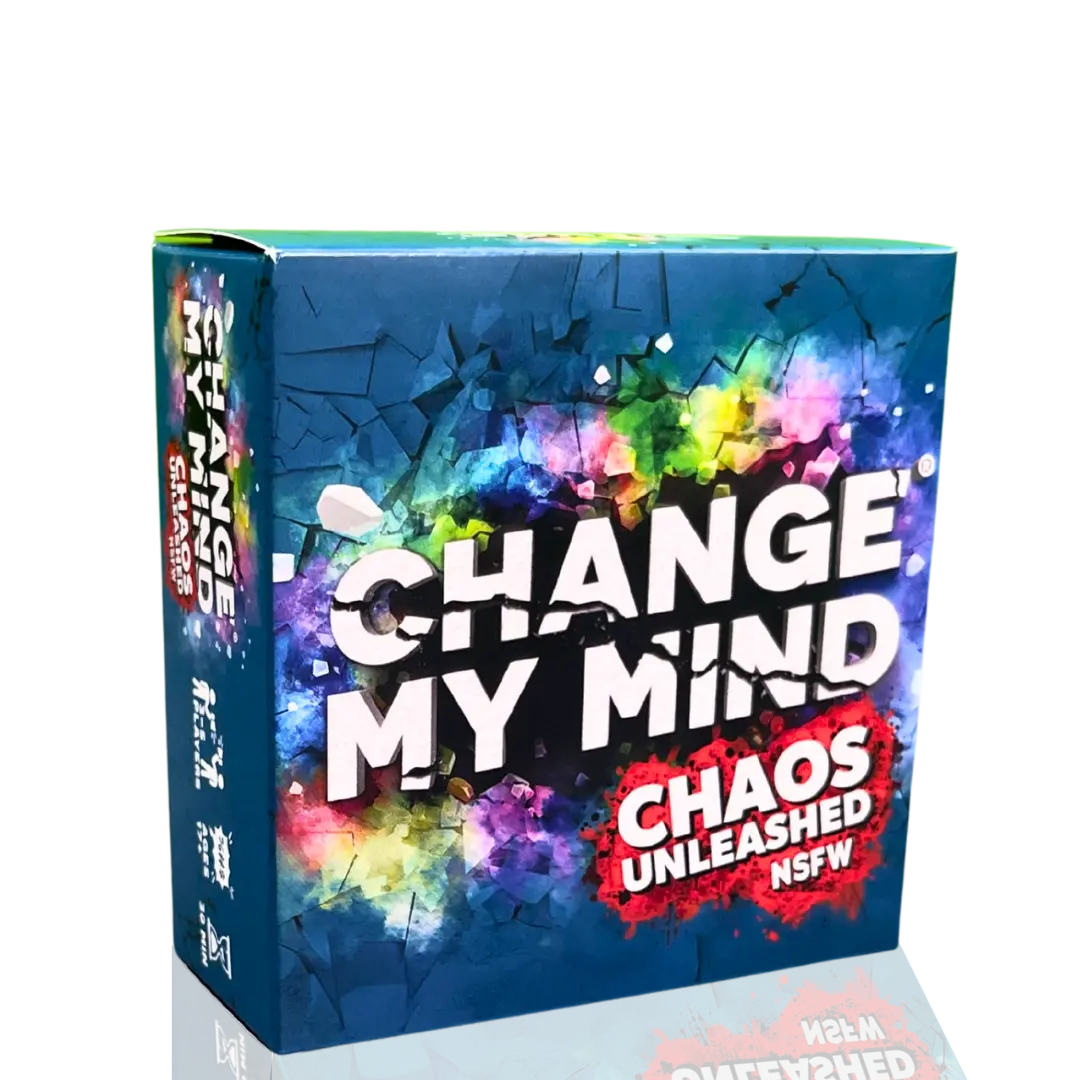 Change My Mind: Chaos Unleashed – NSFW Edition – Chaotic Debate & Rank Adult Party Game, Perfect for Parties, College, and Game Nights. Ages 17+, 3–5+ Players