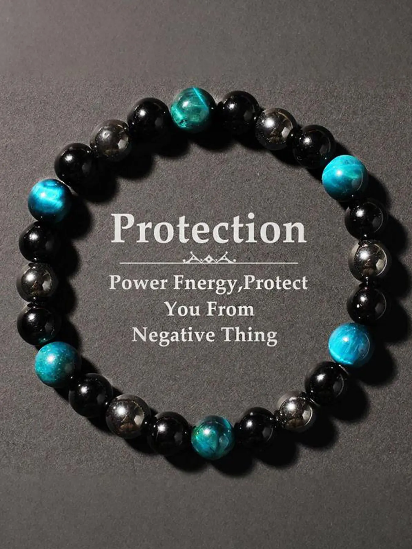Anxiety Relief Protection Bracelet, Beautiful Bracelets, Obsidian Grounding Crystal, Blue Tiger's Eye Calming Jewelry, Natural Stone Stress Relief Wristband, Mindfulness Accessory, Boho Chic Bracelet, Self-Care Gift, Viral TikTok Wellness Jewelry