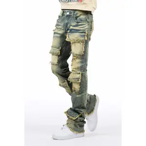 Petrus Tint Wash Super Stacked Flare Jean