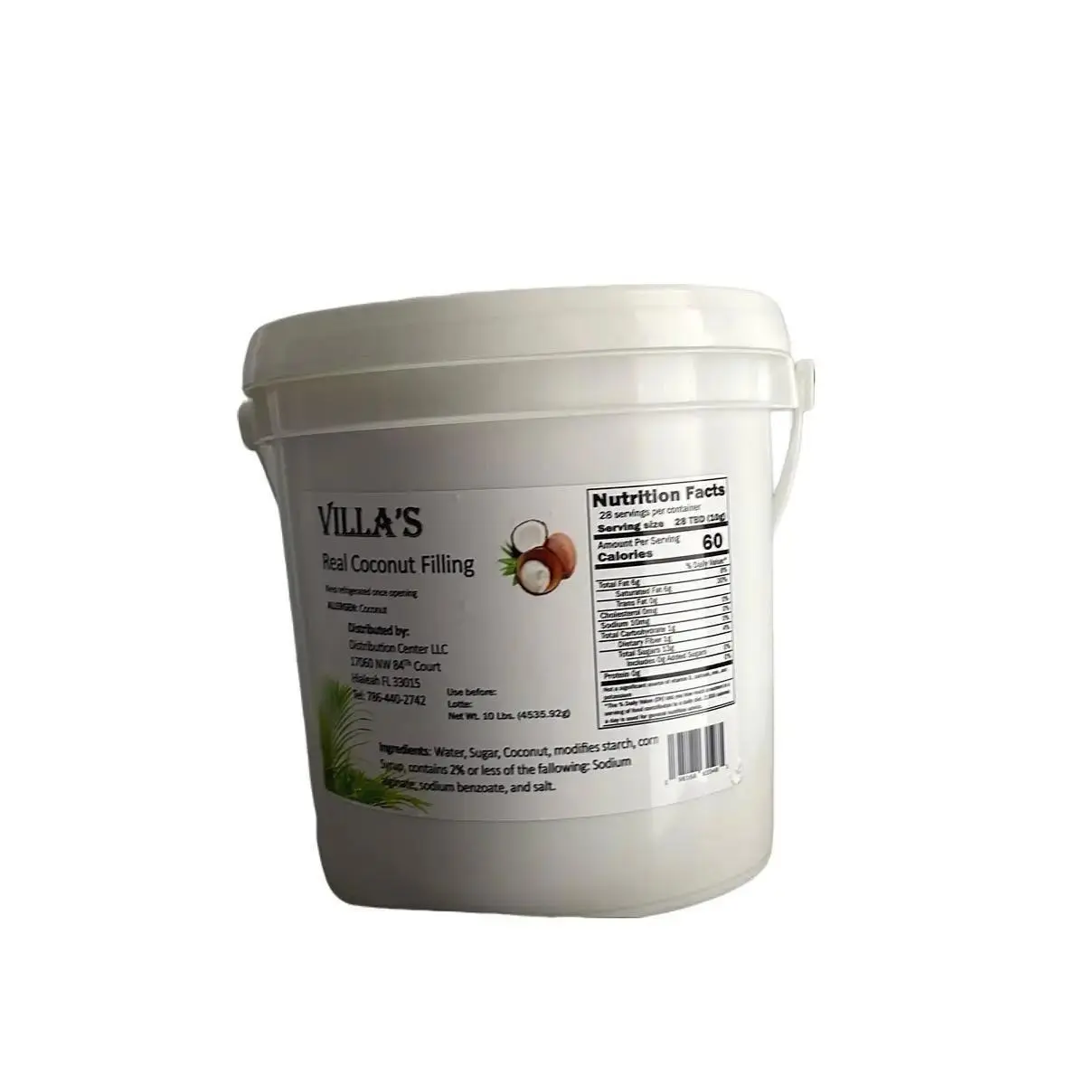 Villa’s Real Coconut Filling Flavor Sweet