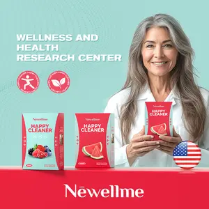 NEWELLME Happy Clean - Superfood Powder/Probiotics/Digestive Enzymes/Moringa - Supports Gut Health - Boosts Immunity Edible