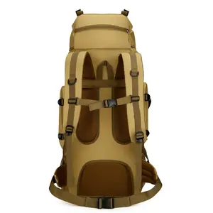 Outdoor hiking backpack for men, 100L large capacity, lightweight double - shoulder backpack for women, hiking travel bag, waterproof for traveling