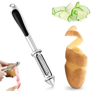 2 in 1-I Shaped Stainless Steel Vegetable Peelers,Potato Peelers for Kitchen, for Carrots, Fruits, Veggie Thickened Non-Slip Ergonomic Handle
