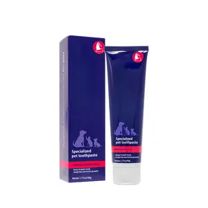 Pet Oral Care Gel for Smelly Breath & Gum Health, Natural Toothpaste for Daily Dental Cleaning, Soothing Mint Formula for Dogs & Cats, 50g