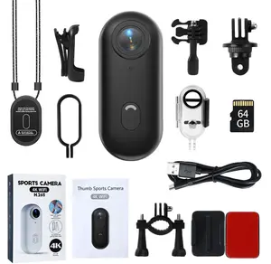 New arrivals in shining colors，Thumb Action Camera, Thumb POV Portable Body Cam, Tiny Size, Hands Free, Mount Anywhere Magnetic Sport DV, Bike Cycling, Pet, Vlogging Card Water Proof, Anti-Shake,Tiktokcreators Ideal Gift for Girls。