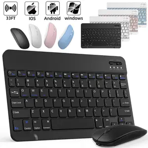 Wireless Connect Equipment Keyboard+Mouse Combo 2.4GHz ABS+Aluminum 10m Range Type-C Charge for iOS Android Windows Devices