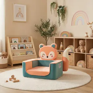 TinyHug Toddler Sofa – Premium Montessori-Inspired Reading Chair for Kids, Soft & Washable