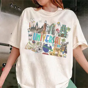[Sale Up To 60%] Comfort Colors 1717 - Vintage Retro Universal Studios Shirt, Universal Florida, Universal Studios Family Trip Shirt, Matching Univers
