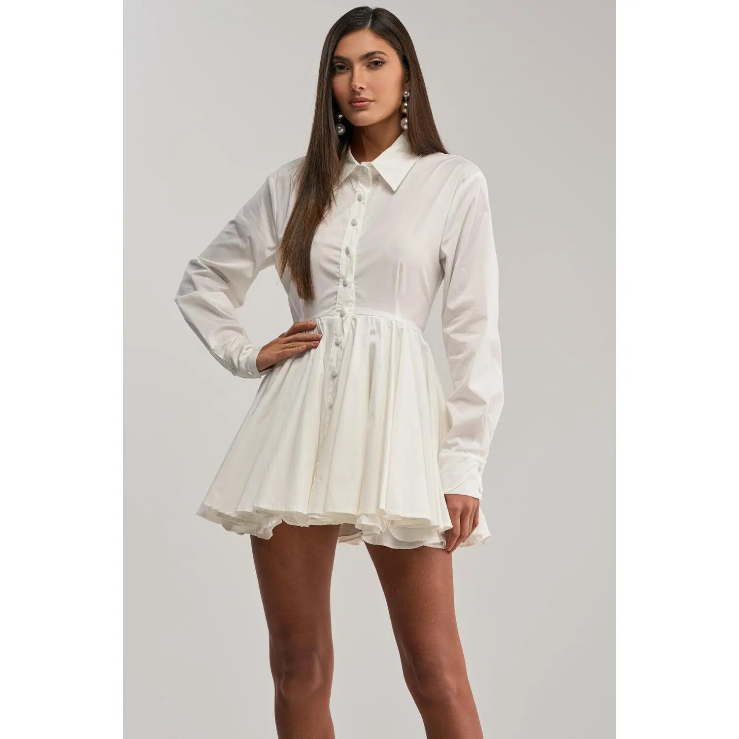 THE IT GIRL POPLIN MINI DRESS