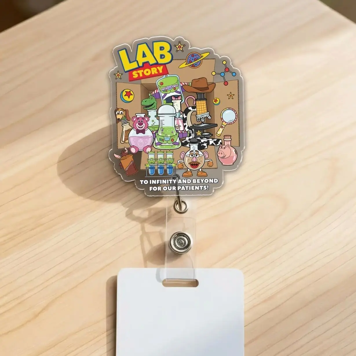 Lab Week 2026 Retractable Badge Reel, Phlebotomist Lab Scientist ID Holder Gift KLL