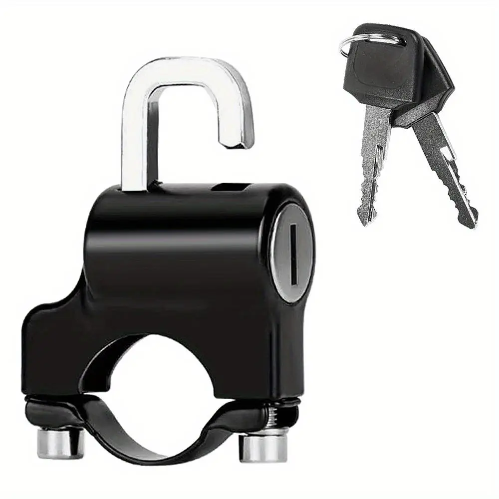 Secure Your Motorcycle Helmet with our Universal Metal Helmet Lock - Anti-Theft, Fixed Lock, Multi-Functional, Electric Security Moto Accessories, Motor Parts Accessories