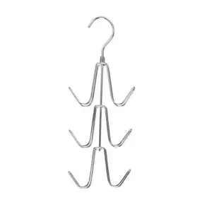 Stainless Steel Bag Hanger, 1/2 Counts Multi-layer Bag Storage Rack, Bag Organizer Rack, Space Saving Bag Hanger, Multifunctional Clothes Hanger, Bag Holder