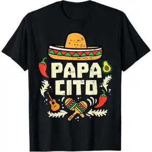 Summer t Shirts Papacito Family Cinco De Mayo Matchin Couple Mexican Dad Men T-Shirt