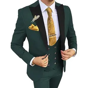 Men's   2025 Men's Double-Breasted  Wedding Prom Host   suit set