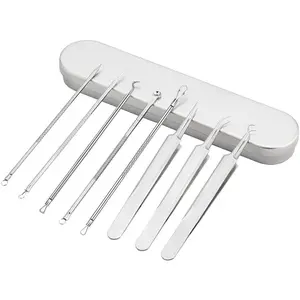 Blackhead Remover, Acne Tools, Pimple Tool, Acne Tools Extractor Kit – Ultra-Fine Tips For Precision, Stainless Steel, No Redness Or Irritation（8PCS Set）