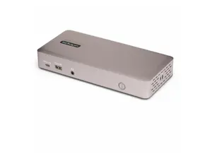 StarTech Triple-Monitor USB4 Docking Station 4K 60Hz HDMI or DisplayPort 6x USB Hub 2.5GbE 100W Charging Driverless USB-C Dock 150NUSB4DOCKTRIPLE