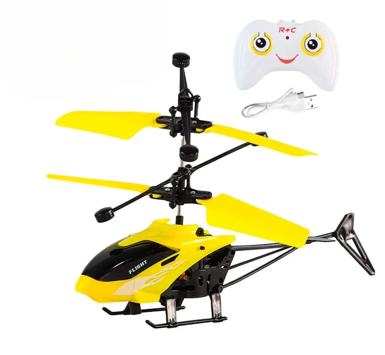 Rechargeable Mini RC Drone - Remote-Controlled Aircraft with Safe Fall-Resistant Design, Ground Sensors for Hobbyists