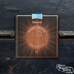 D'Addario NB1253 Nickel Bronze Set Acoustic Guitar Strings - Light 12-53