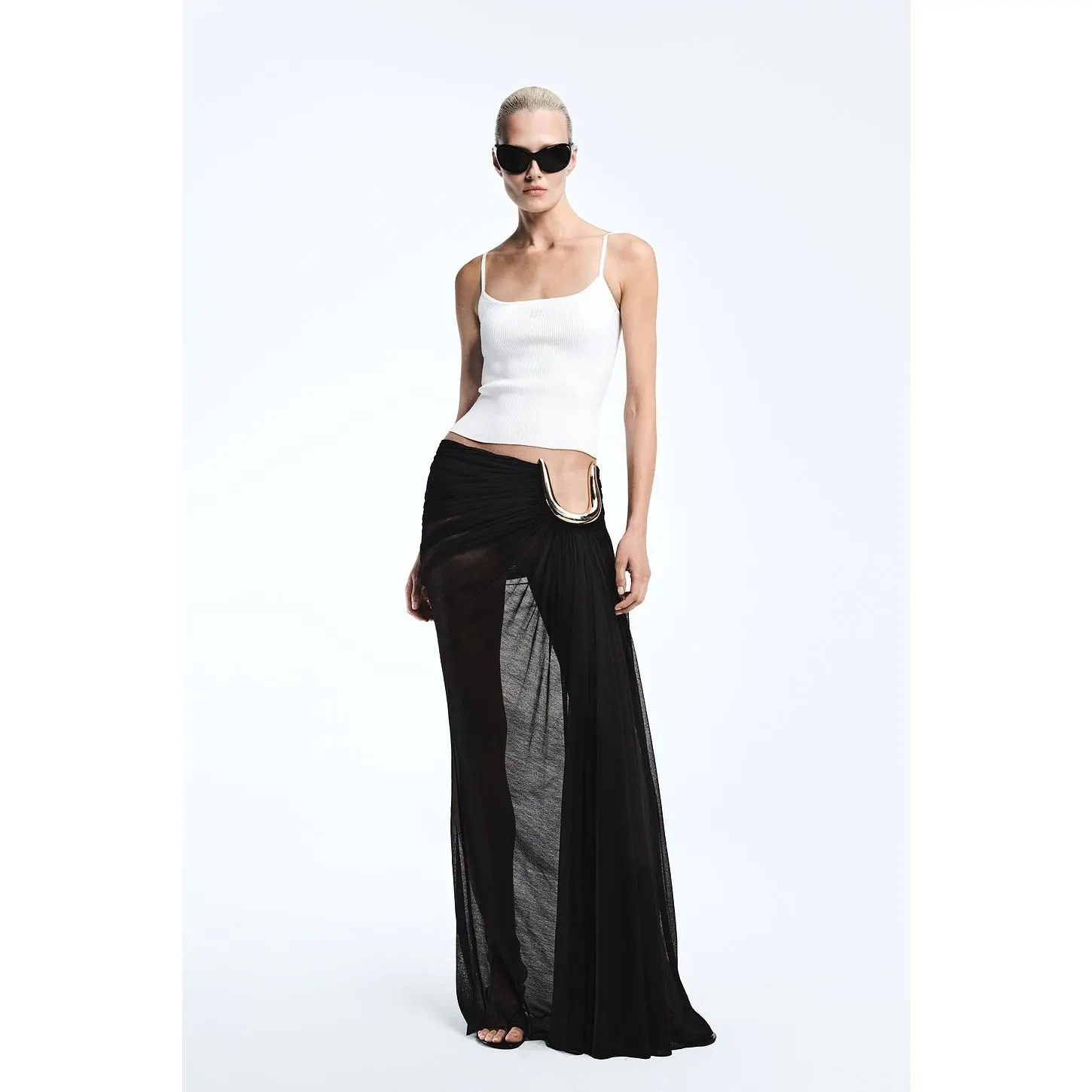 REVOLVE LOS ANGELES Leora Maxi Skirt in Black